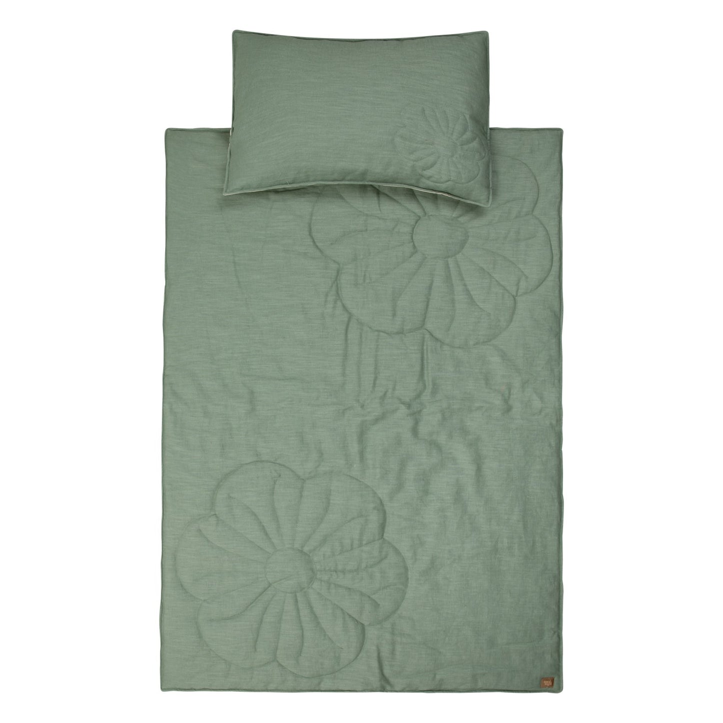 Linen "Sage" Flower Child Cover Set (Large)