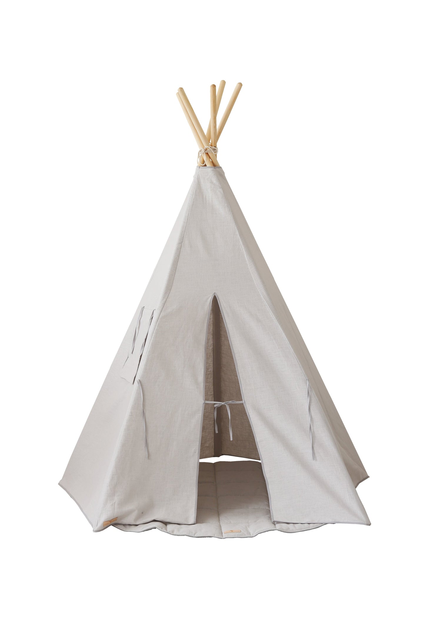 “Pigeon Grey” Linen Teepee Tent