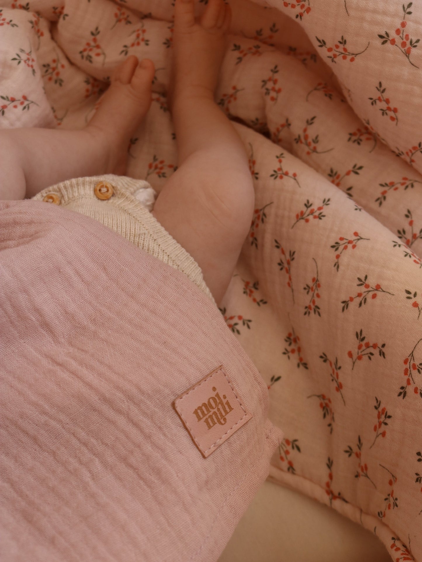 Muslin "Baby Pink" Baby Swaddle Blanket