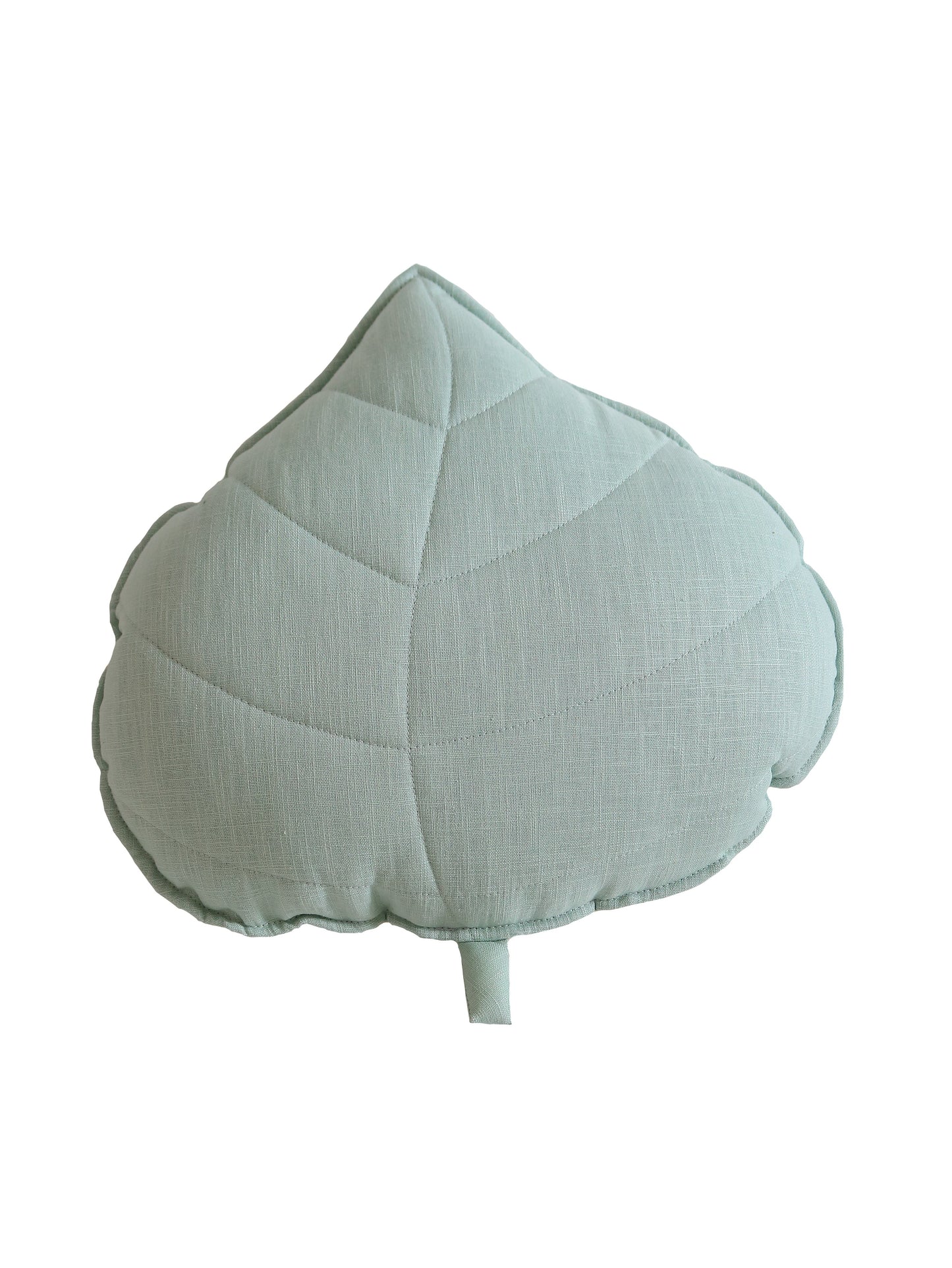 Linen “Mint” Leaf Pillow