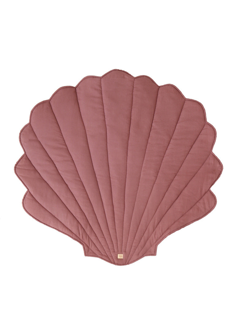 Linen “Marsala” Shell Mat