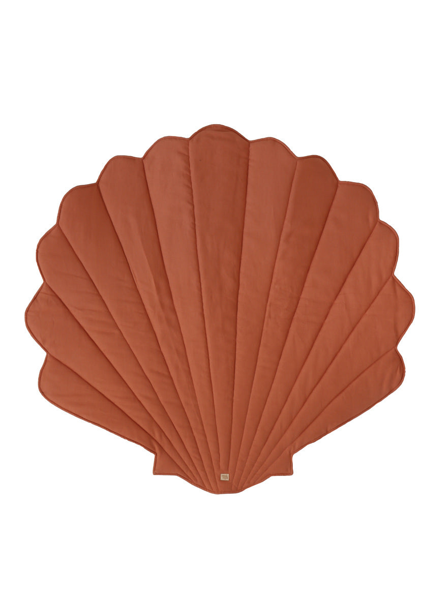 Linen “Papaya” Shell Mat