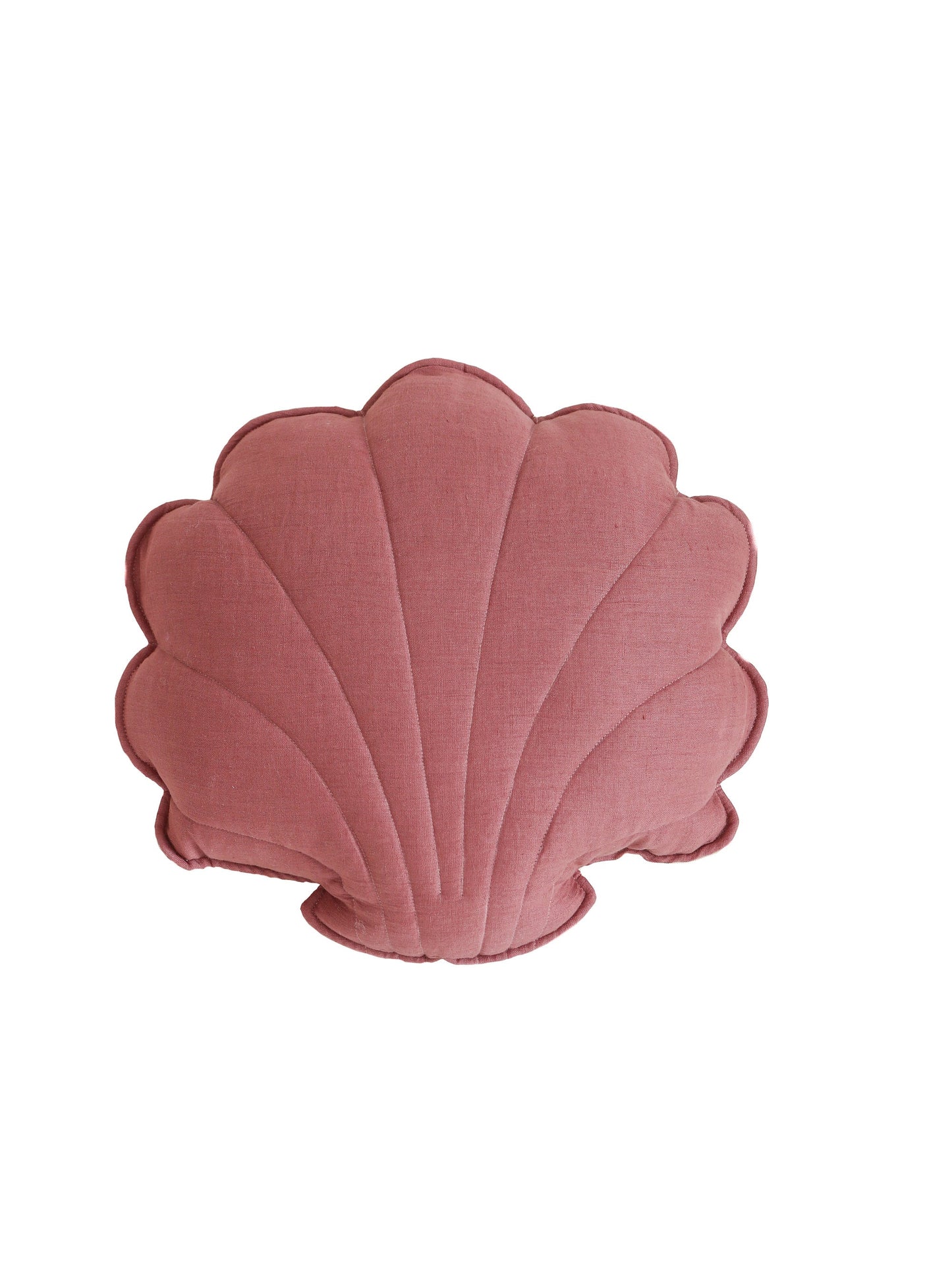 Linen “Marsala” Shell Pillow
