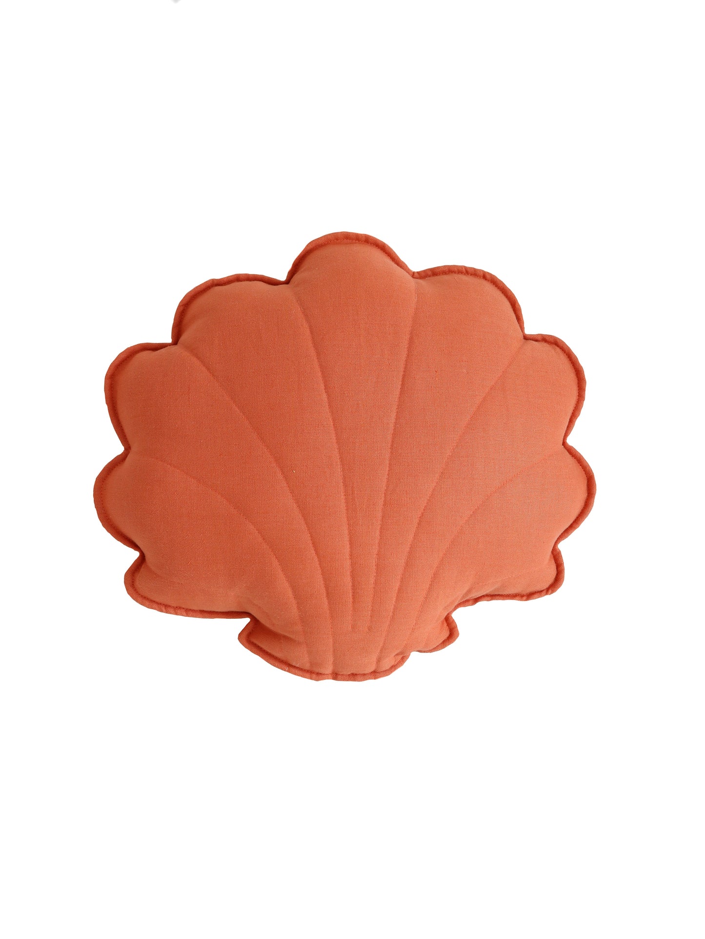 Linen “Papaya” Shell Pillow