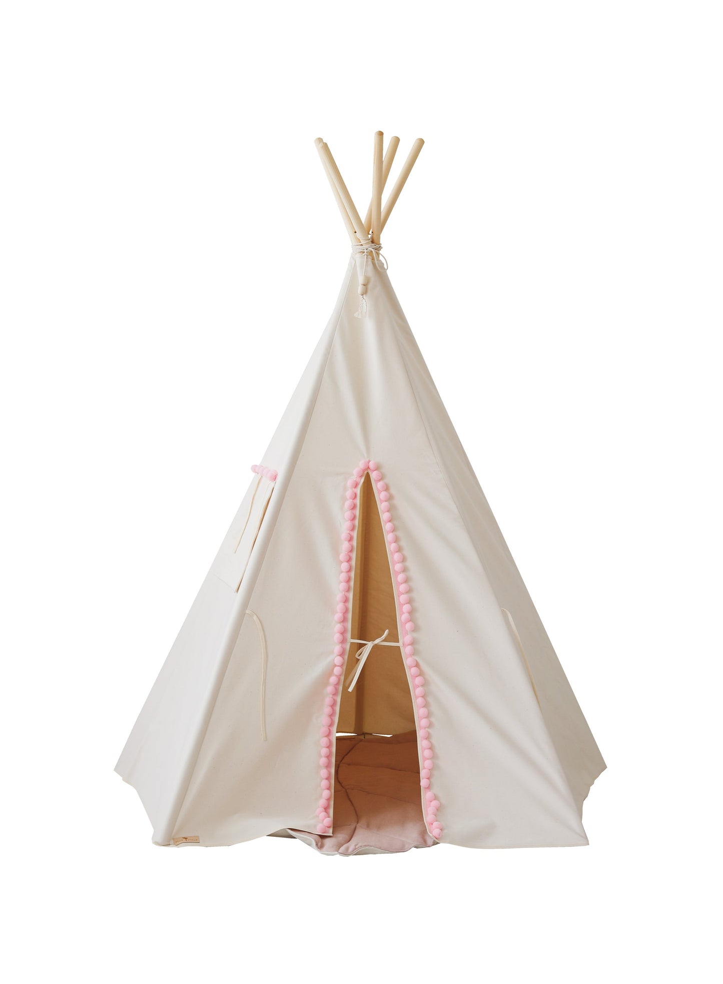 “Fluffy Pompoms” Teepee Tent with Pompoms