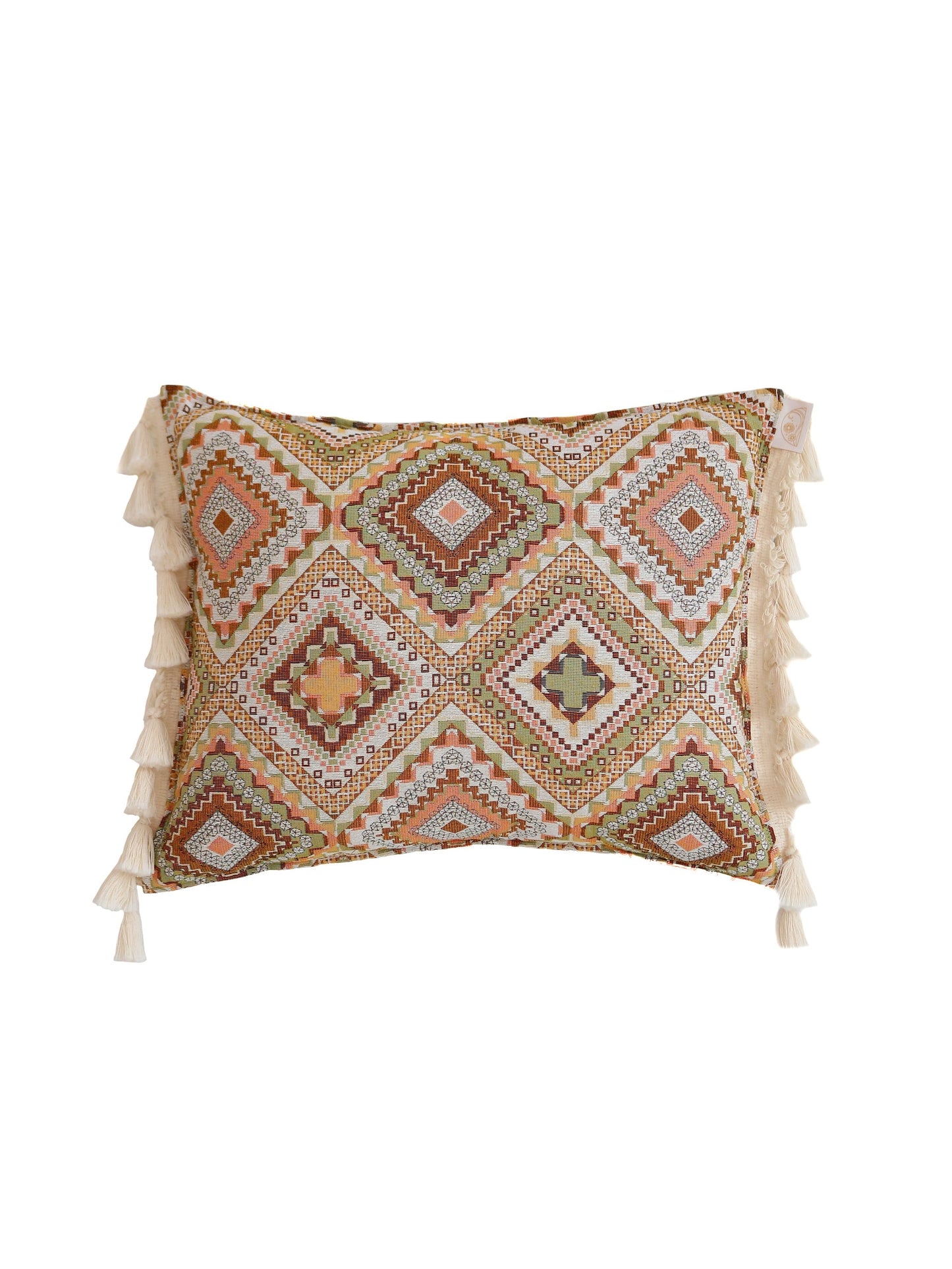 "Boho Tribe" Pillow with Fringe