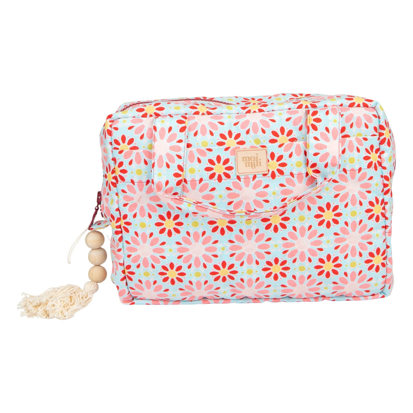 "Red Flowers" Makeup bag Big size