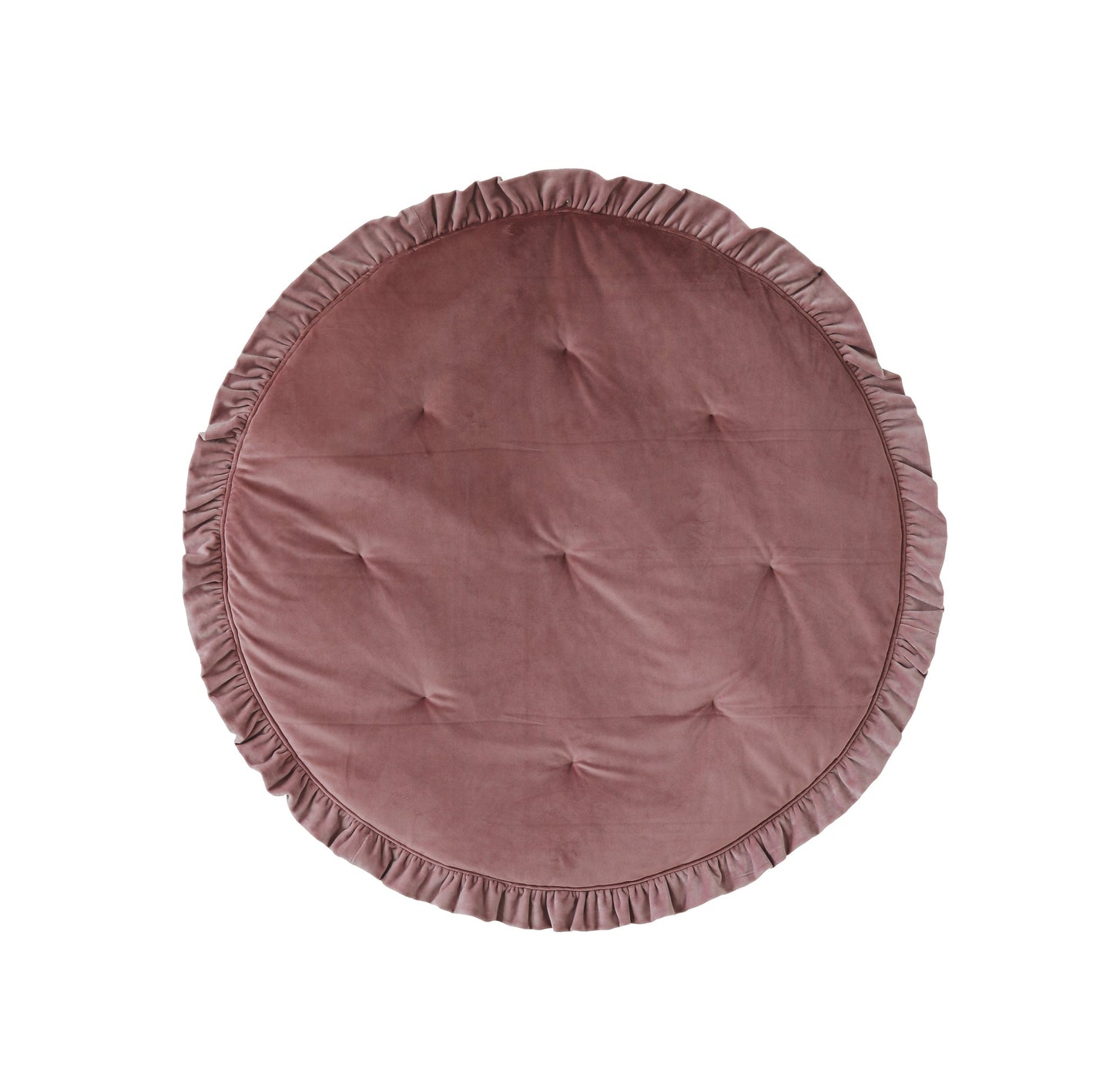 Soft Velvet “Dirty Pink” Mat with Frill