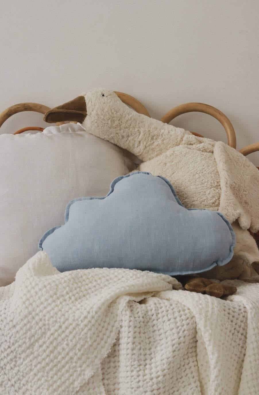 “Baby Blue” Linen Cloud Pillow