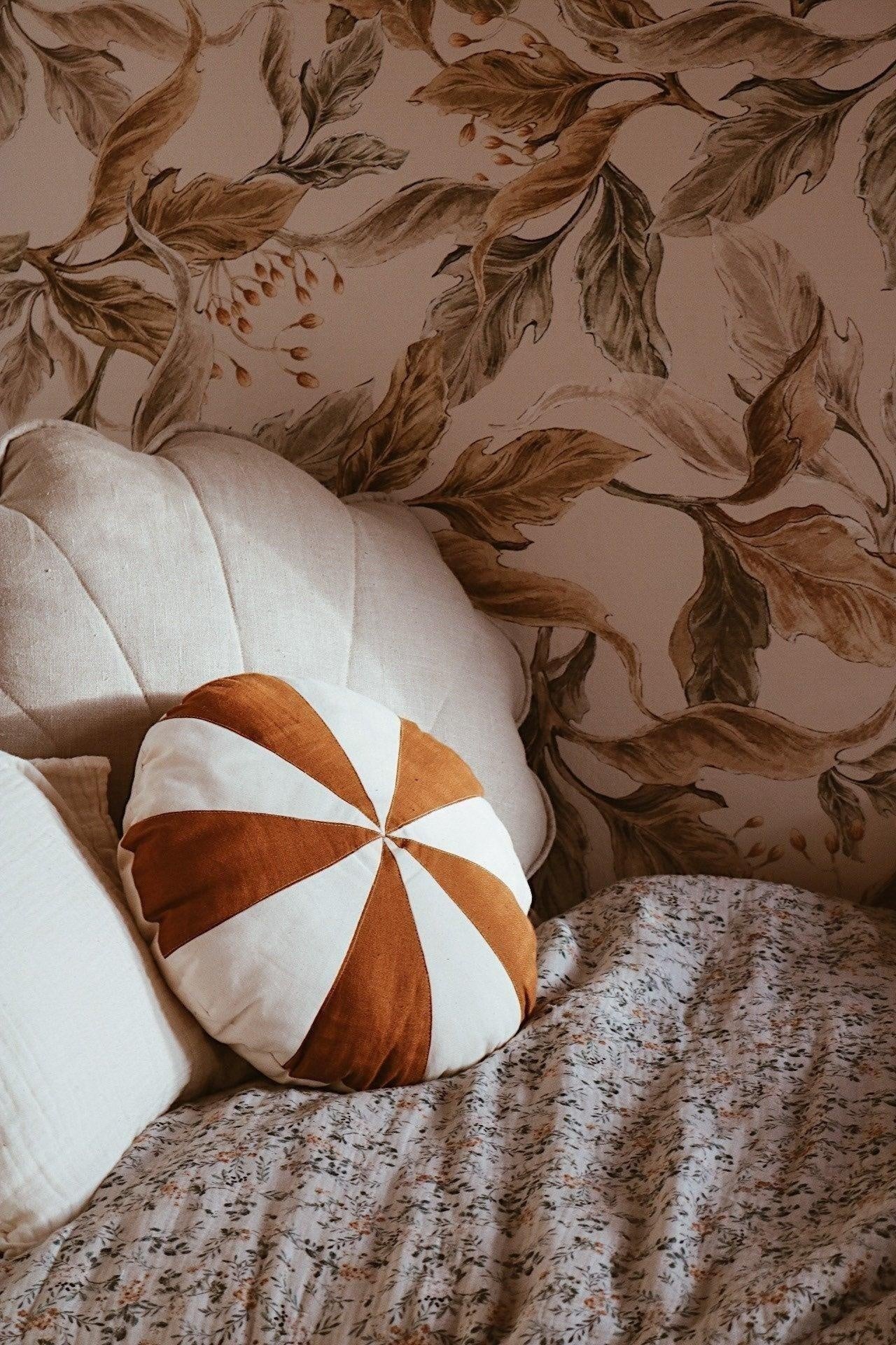 “Caramel Candy” Patchwork Pillow