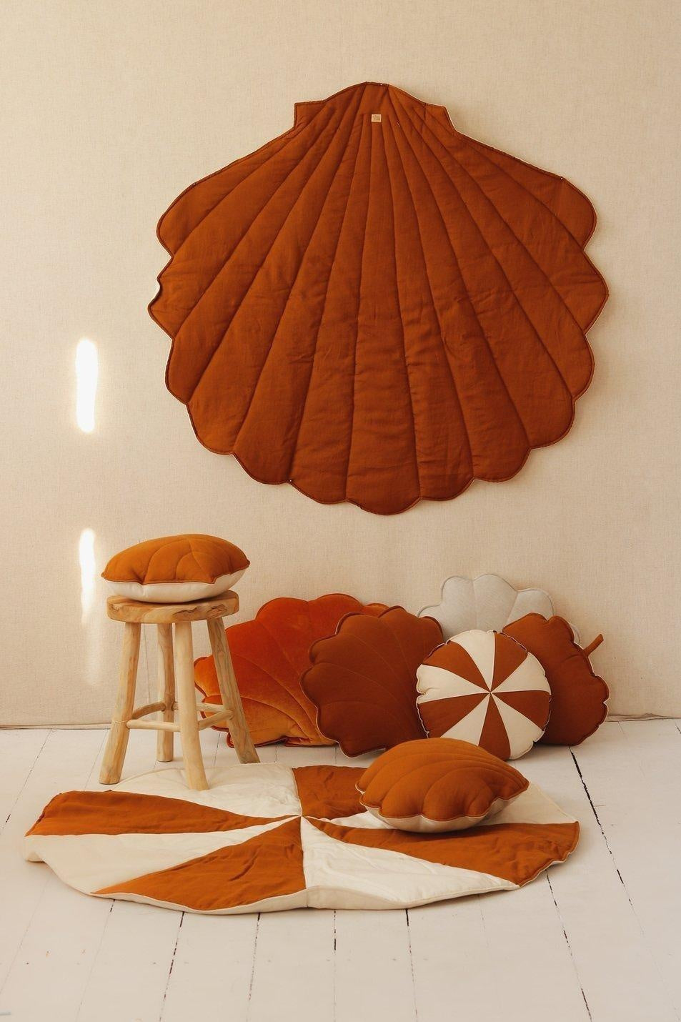 “Caramel” Linen Shell Mat