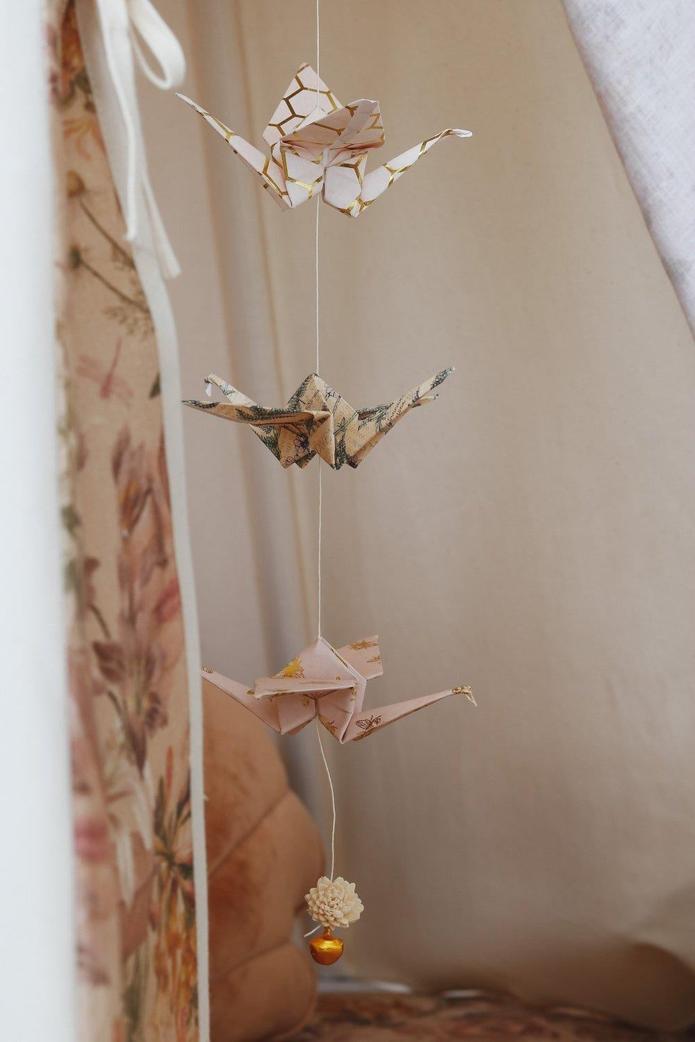“Gold Bee” Origami Nursery Mobile - Moi Mili