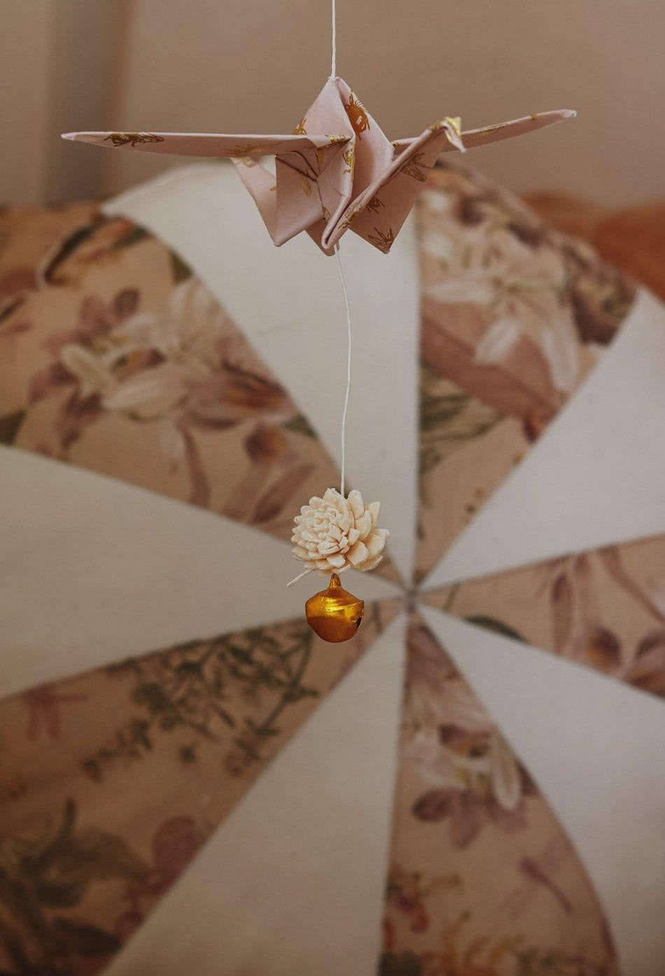 “Gold Bee” Origami Nursery Mobile