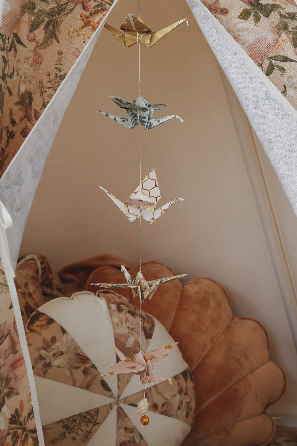 “Gold Bee” Origami Nursery Mobile