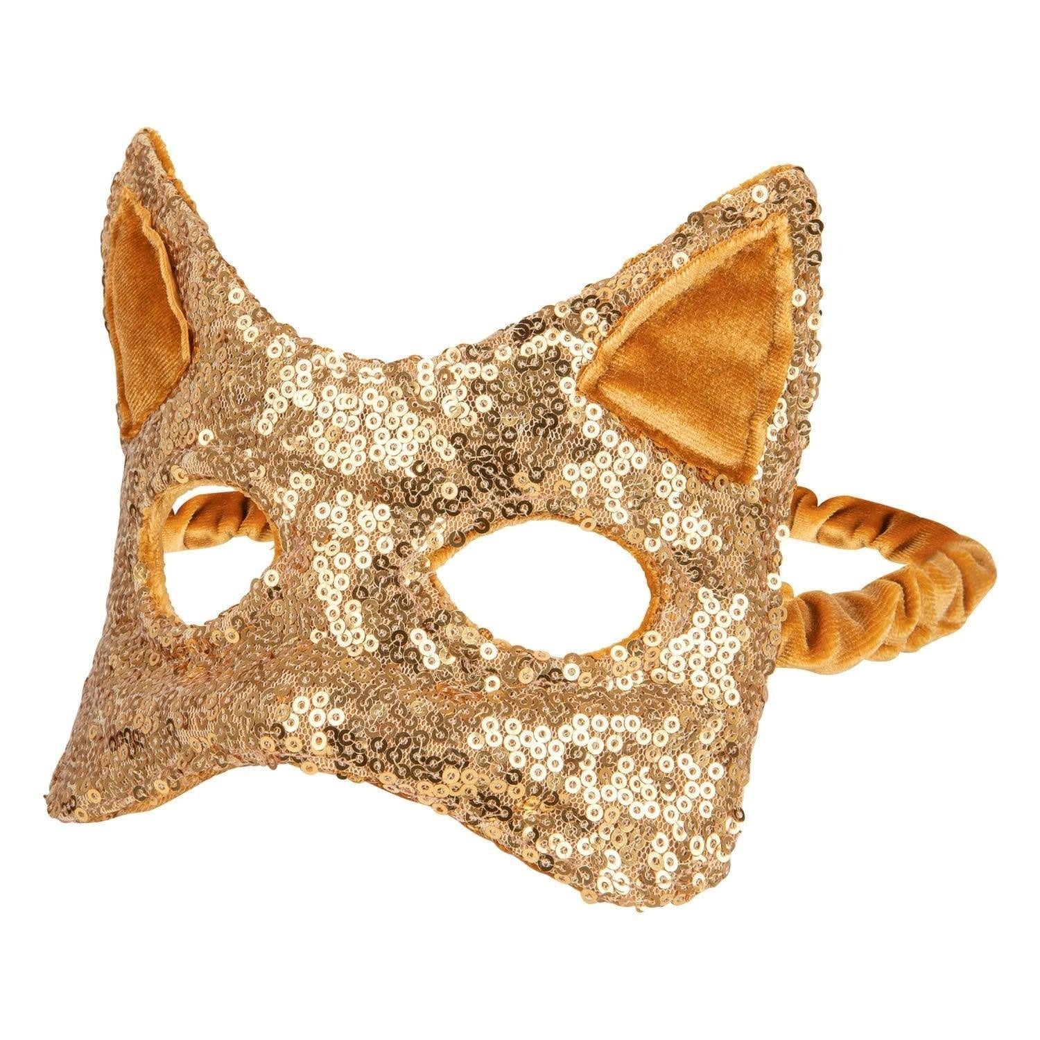 "Gold Sequins” Cat mask - Moi Mili