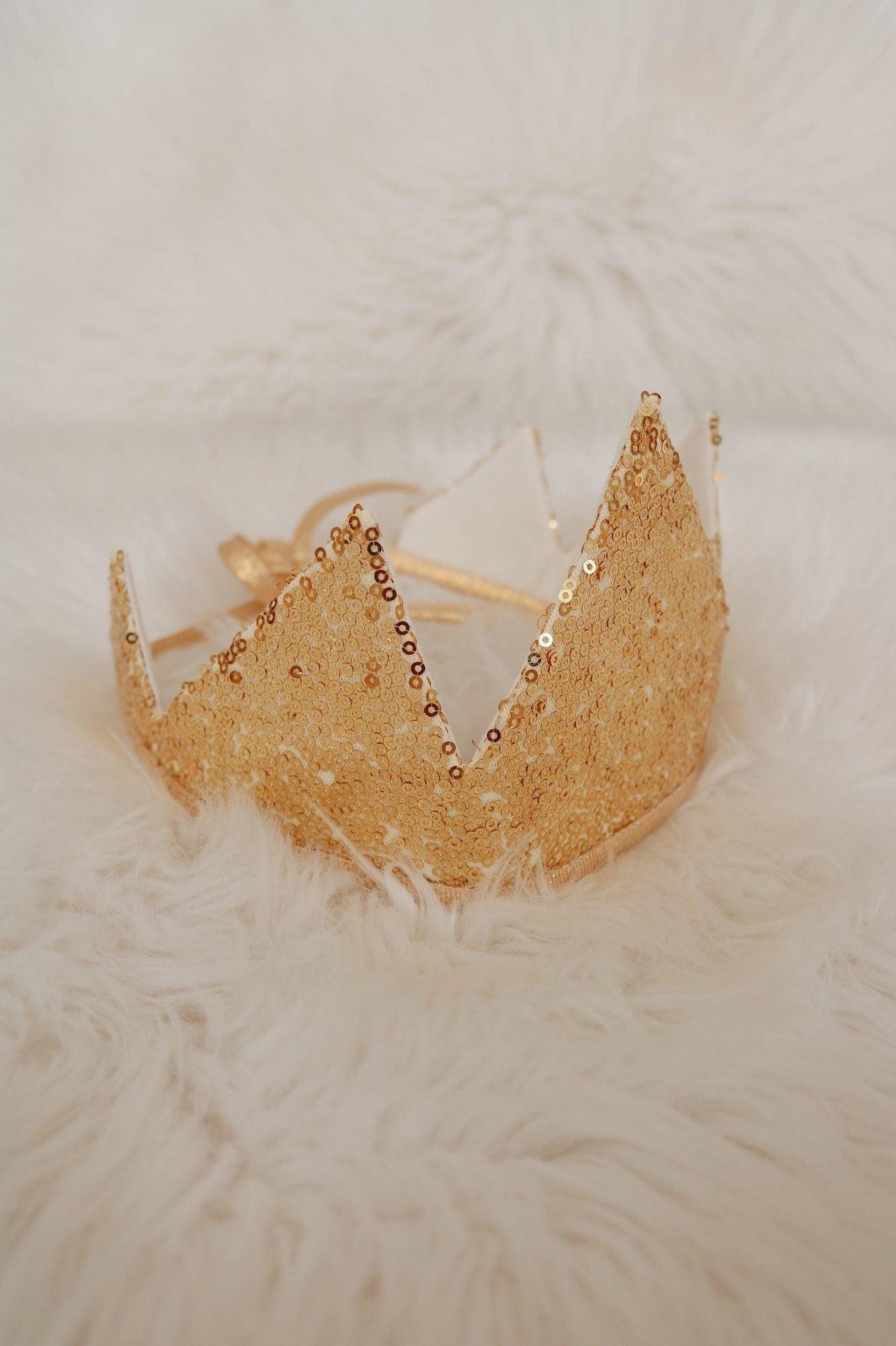 “Gold Sequins” Crown