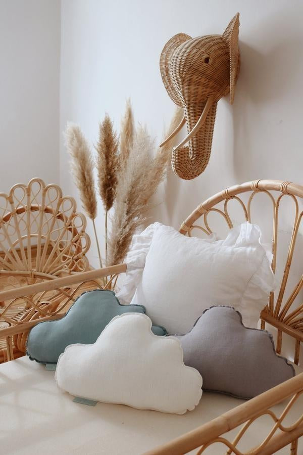 “Grey” Linen Cloud Pillow