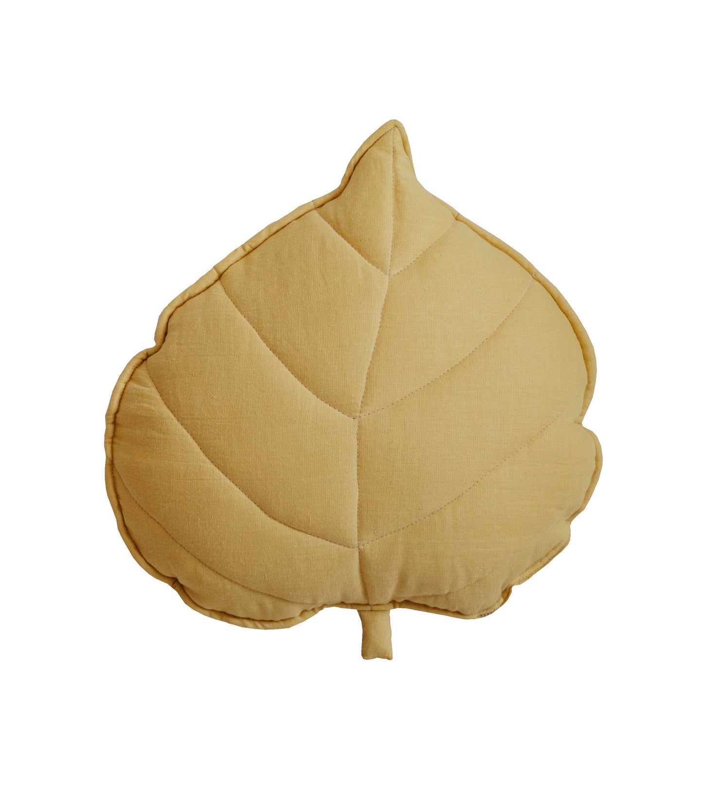Linen “Honey” Leaf Pillow