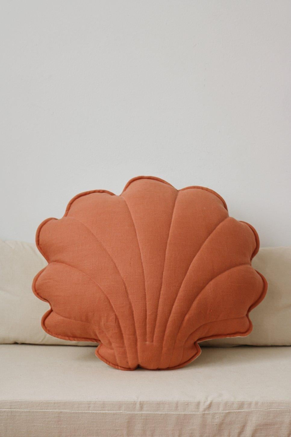 “Papaya” Linen Shell Pillow