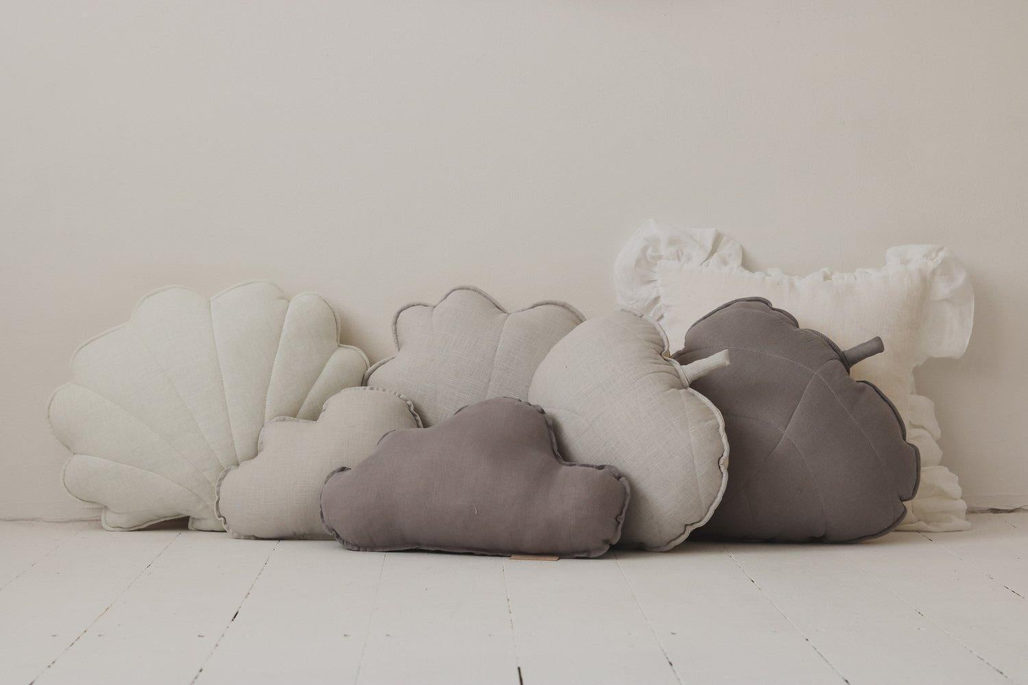 “Pigeon Grey” Linen Shell Pillow