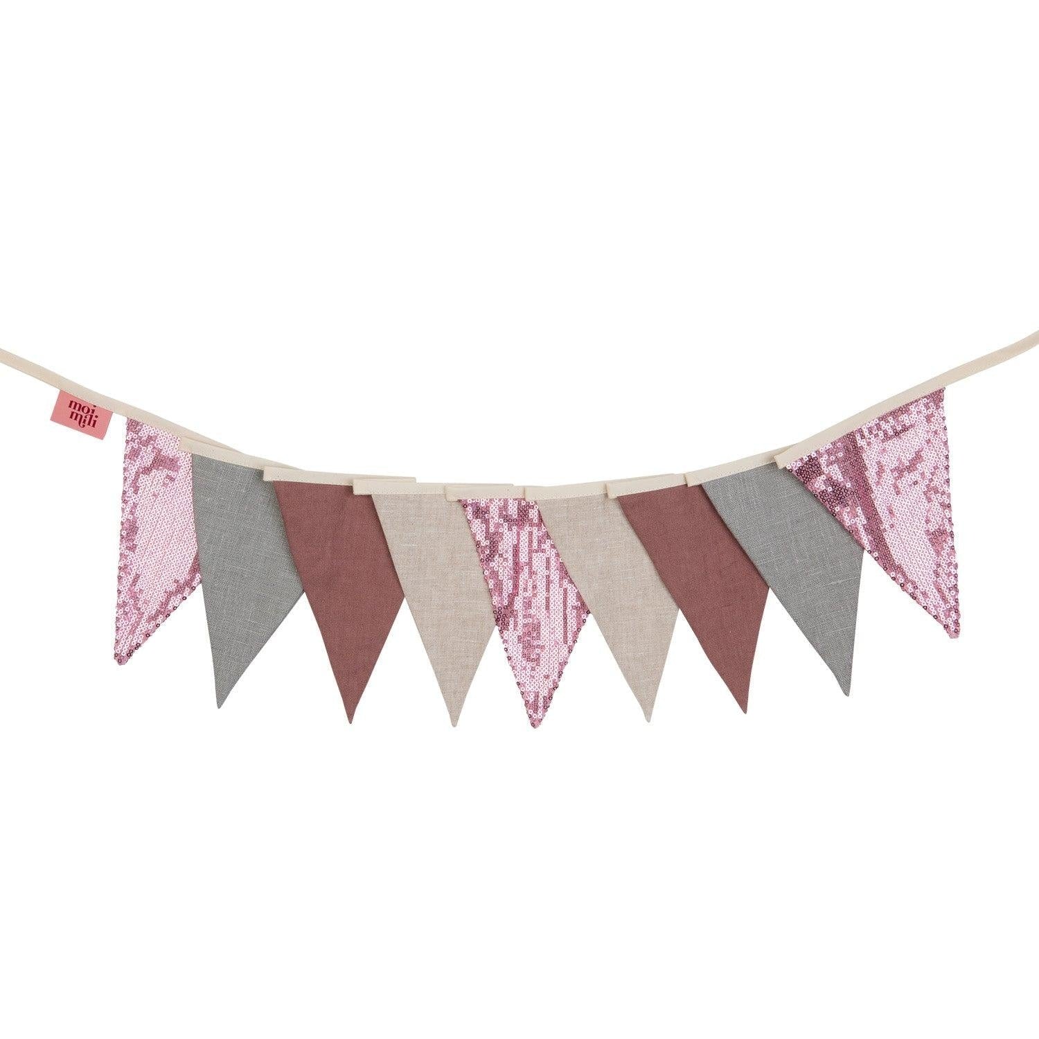 “Pink and Grey” Sequin Garland