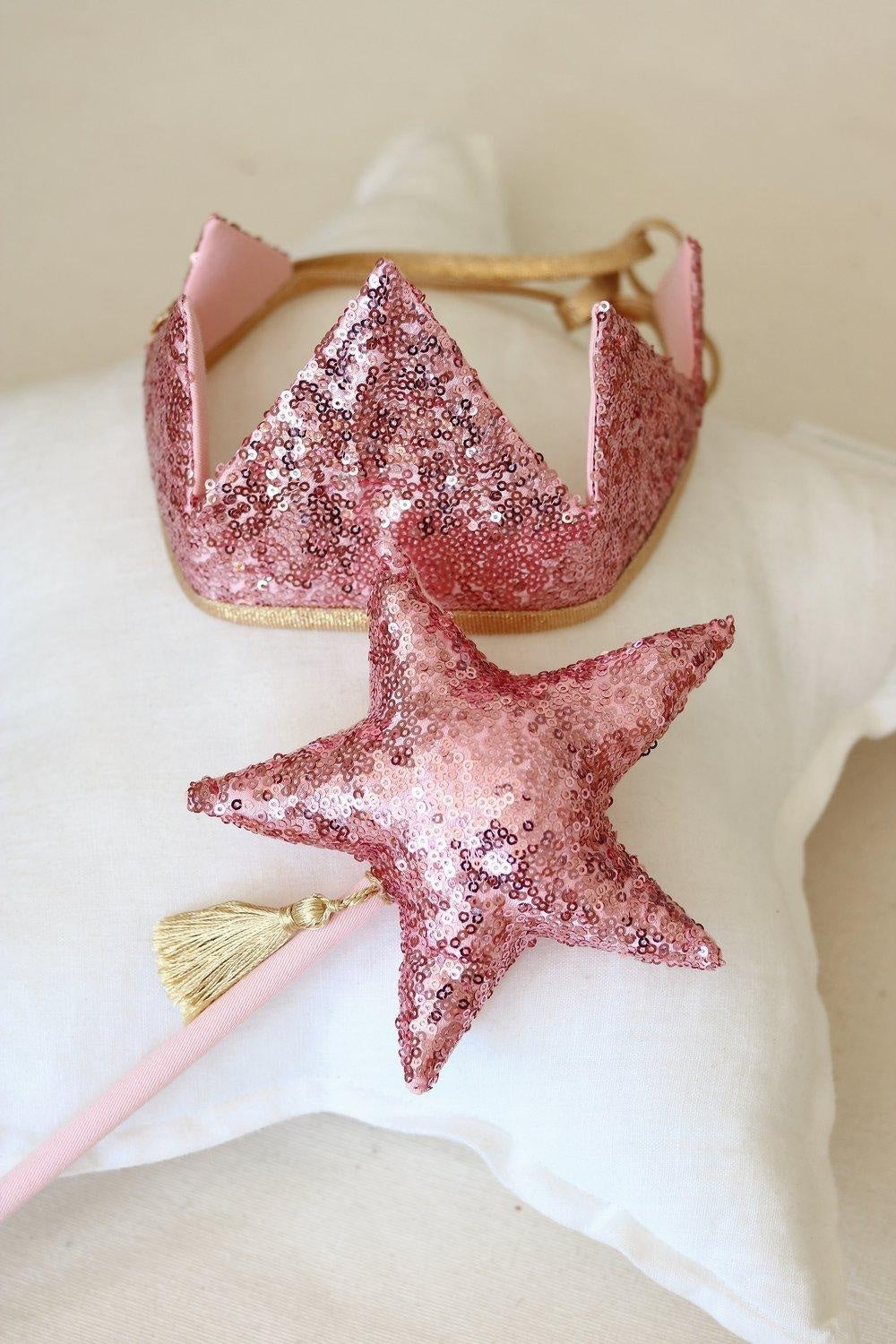 “Pink Sequins” Crown - Moi Mili