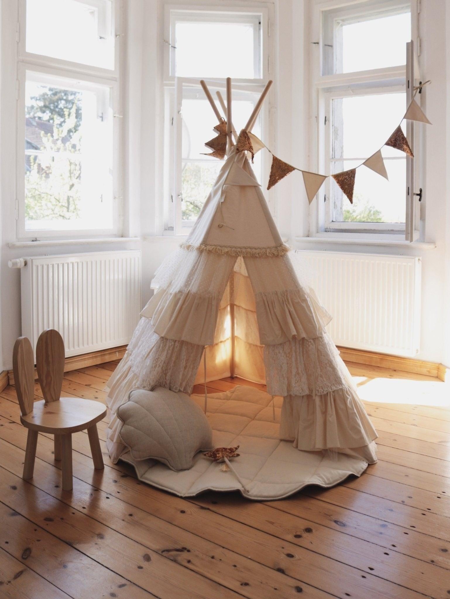 White hotsell teepee tent