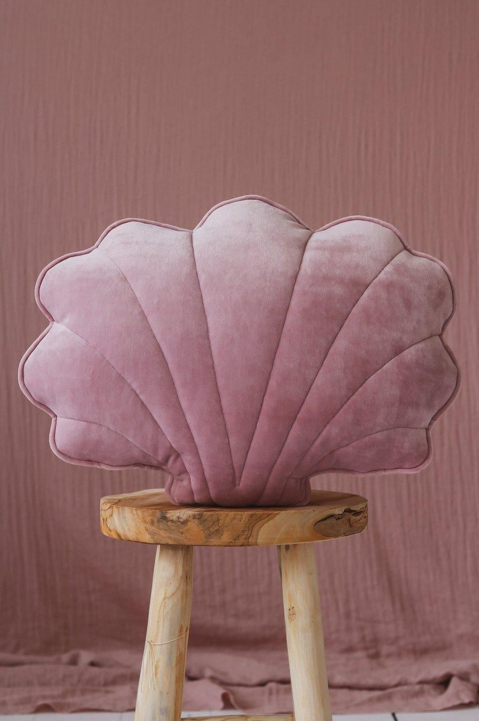 Soft Velvet Shell Pillow “Light Pink”