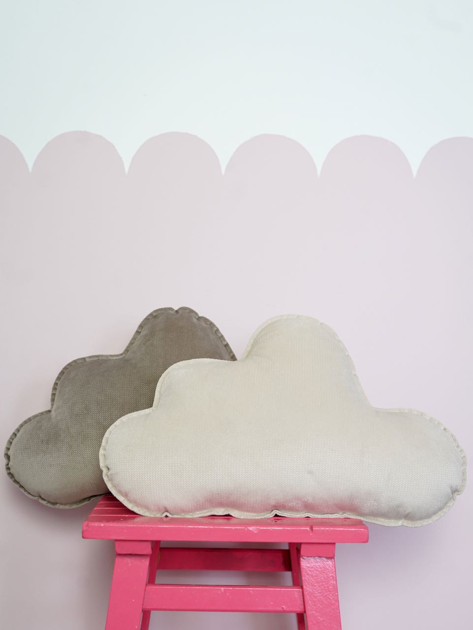Velvet "Cream" Cloud Pillow