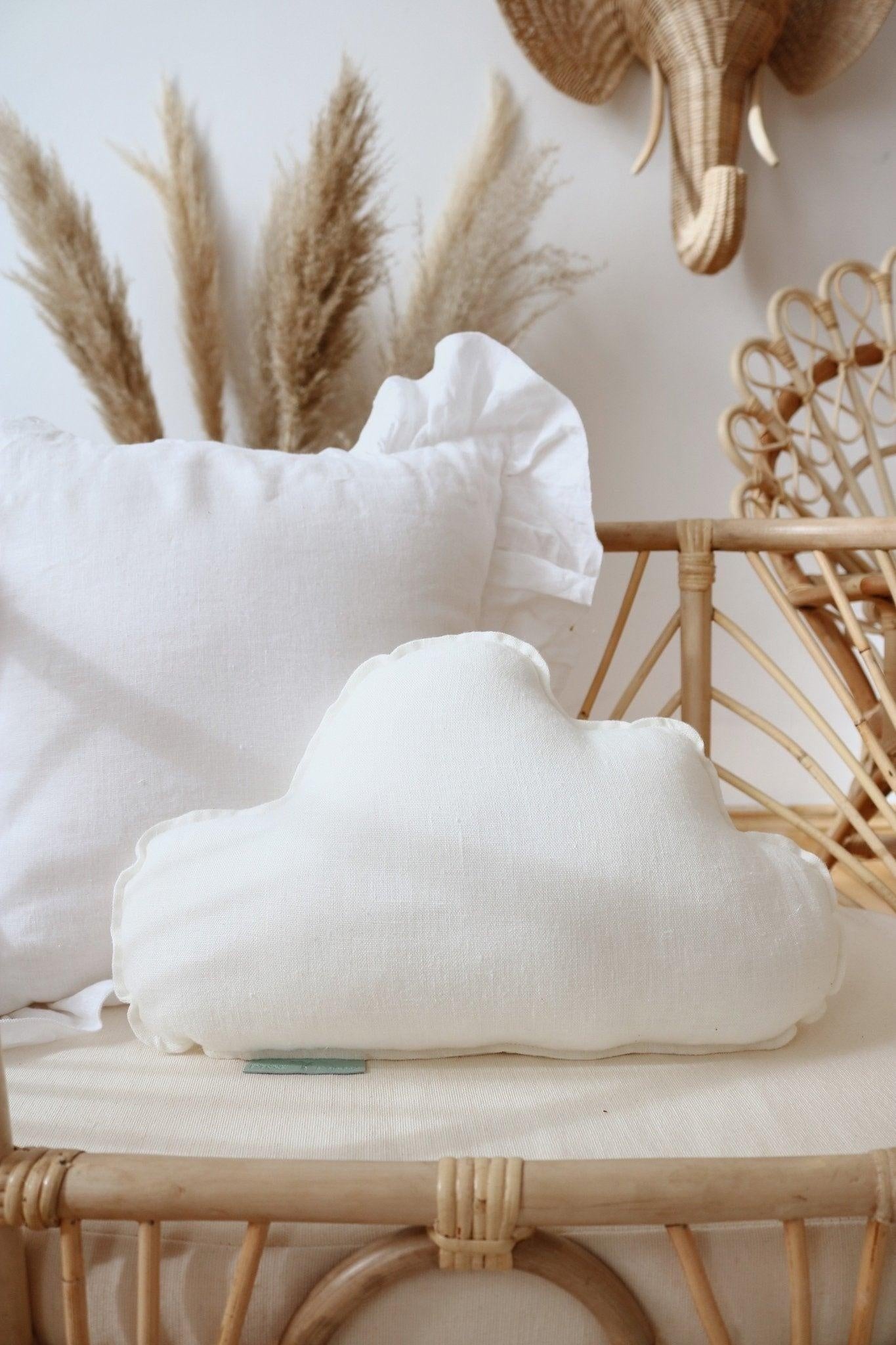 “White” Linen Cloud Pillow