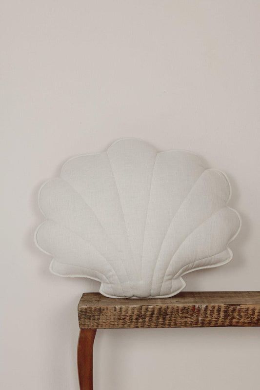“White” Linen Shell Pillow